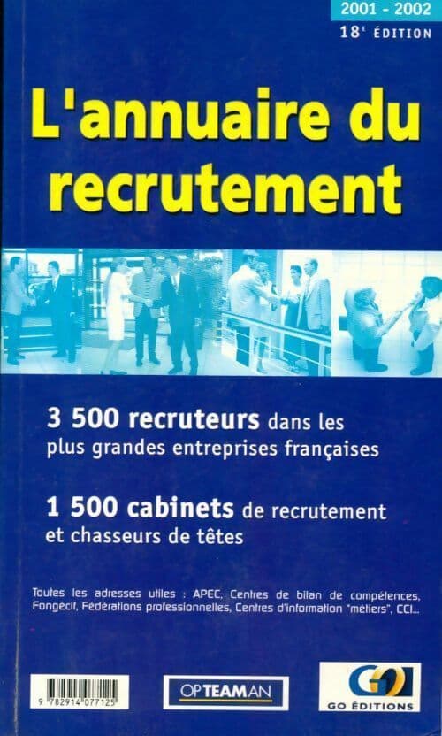 L'annuaire du recrutement 2001-2002 - Collectif